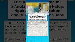 Download lagu TERKUAK ISI SURAT Ibu Racuni 2 Anaknya Lalu Akhiri Hidup, Ngaku Tak Tahan dan Curhat Kelakuan Suami mp3 Download lagu TERKUAK ISI SURAT Ibu Racuni 2 Anaknya Lalu Akhiri Hidup, Ngaku Tak Tahan dan Curhat Kelakuan Suami mp3