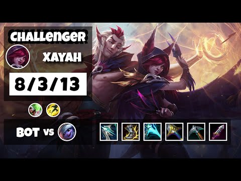 Xayah Bot Lane 11.6 Challenger Gameplay Replay S11 (8/3/13) - EU