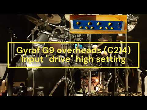 Gyraf G9 on drumset