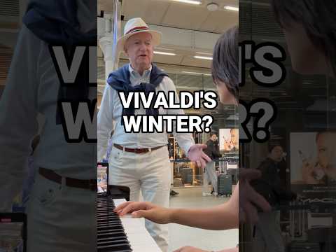 He asked to play Winter of Vivaldi #violin #music