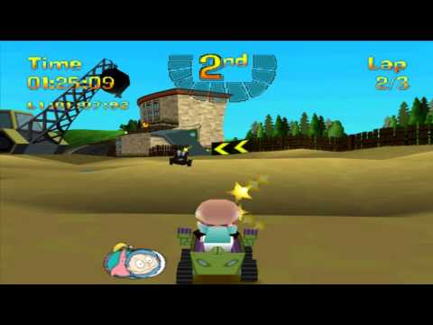 Nicktoons Racing (PS1) walkthrough - Nearburg Rally