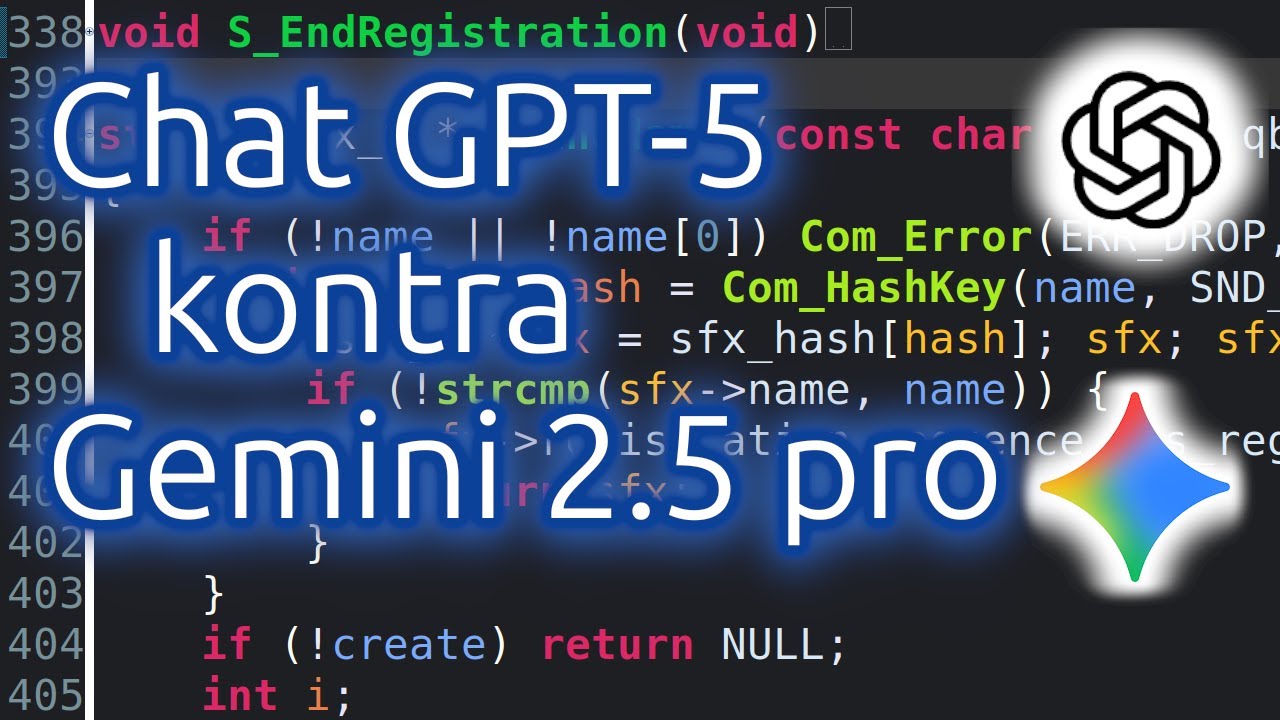 AI Model Comparison - Chat GPT-5 vs Gemini 2.5 Pro