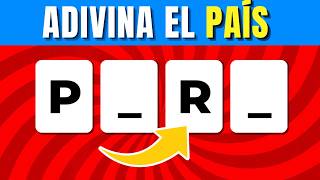 ADIVINA EL PAÍS SIN VOCALES 🤔🌎 | Quiz países | Trivia cultura general Geografía