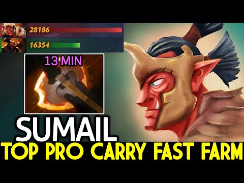 SUMAIL [Troll Warlord] 13 Min Battle Fury Top Pro Carry Fast Farm Dota 2