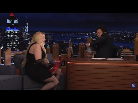 Madonna singing Like A Virgin