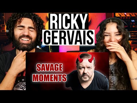 First time watching Ricky Gervais being a savage for 10 minutes straight | (comedy reaction)