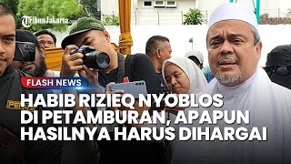 Habib Rizieq Gunakan Hak Suara, Sempat Pose Satu Jari usai Nyoblos: Apapun Hasilnya Harus Dihargai!