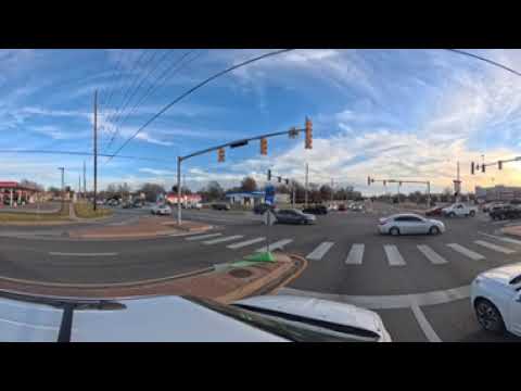 Driving from the Dillons Marketplace on 21st St to the JumpStart on 13th St in Wichita, KS 12/24/25