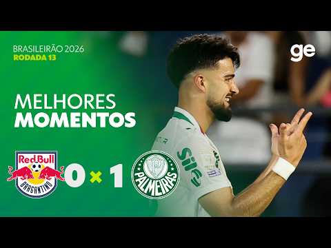 Gols e lances de Red Bull Bragantino x Palmeiras