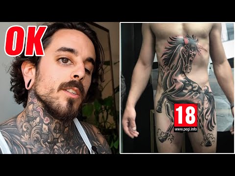 28 TATUAJES ASQUEROSOS: (ABUELA con CARA TATUADA, el BROMAS…)