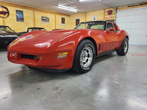 1981 Red Corvette 4spd For Sale Video