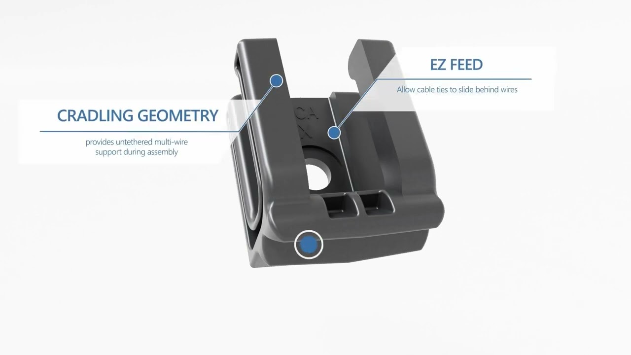 Cradle Mount with Screw Attachment  - Reliable Wire Routing Solution (US)