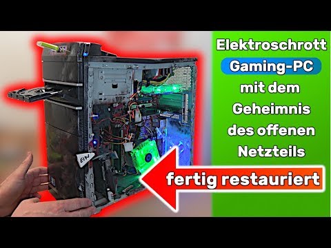 Elektroschrott-PC mit dem Geheimnis des offenen Netzteils ⭐ Gehäuse-Modding Gebraucht-PC Video