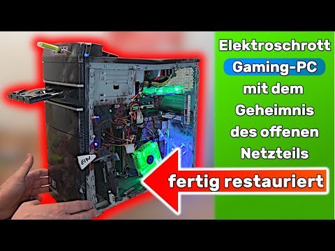 Elektroschrott-PC mit dem Geheimnis des offenen Netzteils ⭐ Gehäuse-Modding Gebraucht-PC