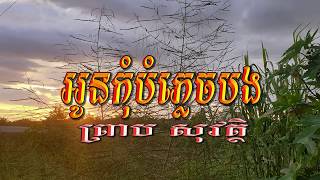 អូនកុំបំភ្លេចបង (ព្រាប សុវត្ថិ), Lyrics Audio V2, RHM CD Vol 309
