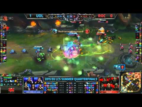 LCS EU 2015 Summer Quarterfinals UOL VS ROC GAME 2 highlight