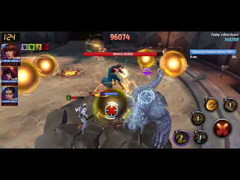 T2 Quasar Extreme Mode Alliance Battle 174k - Marvel Future Fight
