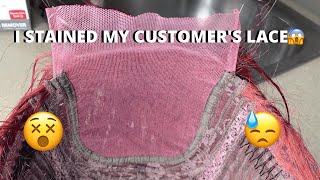 I STAINED MY CUSTOMERS LACE😵 | *QUICK FIX*