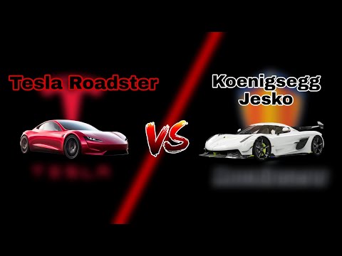 Car Comparison || Tesla Roadster vs Koenigsegg Jesko ||