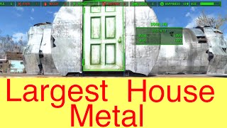 Fallout 4 - Largest Metal House (and Furniture Crafting, Rearranging, and Scrapping)
