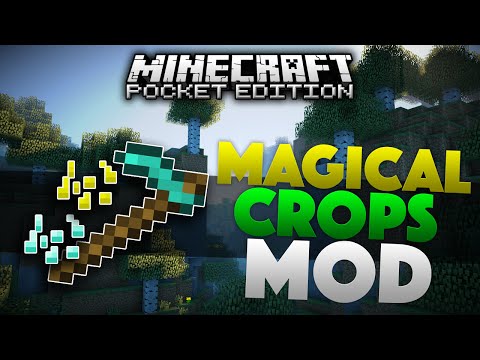 MORE CROPS in MCPE!!!!! - Magical Crops Mod - Minecraft PE (Pocket Edition)
