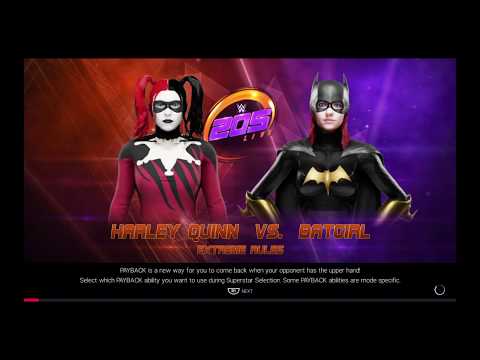 WWE 2K19 Harley Quinn Vs Batgirl