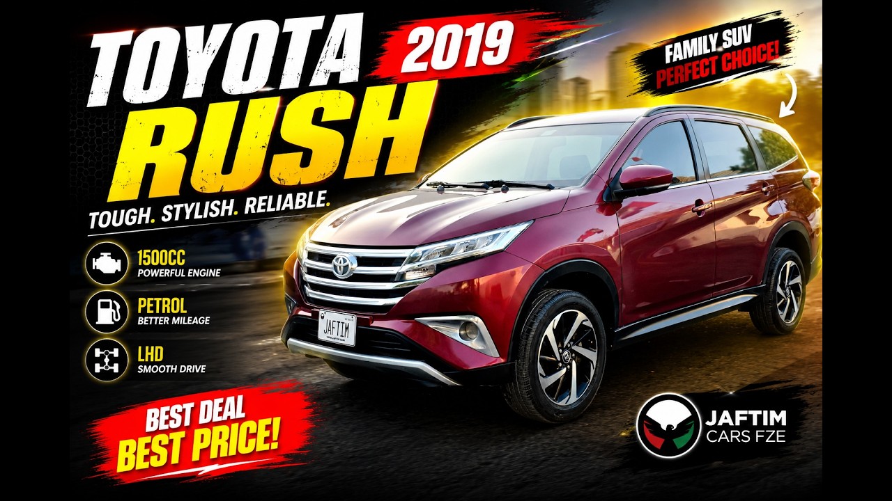 Toyota Rush 2019 | 1.5L PETROL | AT | LHD | PUSH START ENGINE | ALLOY WHEELS | LEATHER SEATS video