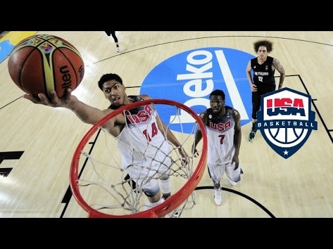 Anthony Davis & Kenneth Faried Team USA Full Highlights 2014.9.2 vs New Zealand - 36 Pts, 20 Rebs!