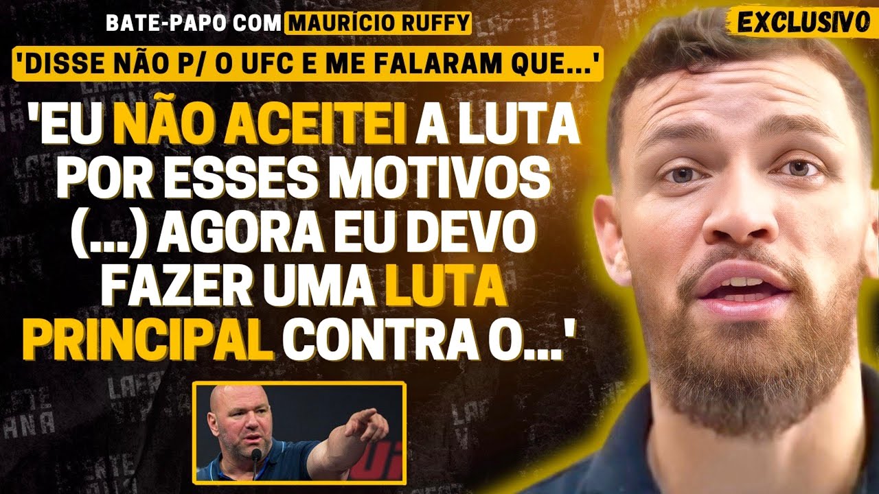 EXCLUSIVO! 'CAIRIA NOCAUTEADO'- RUFFY EXPLICA RECUSA DE LUTA CONTRA TOP 7 E REVELA CONVERSA COM DANA