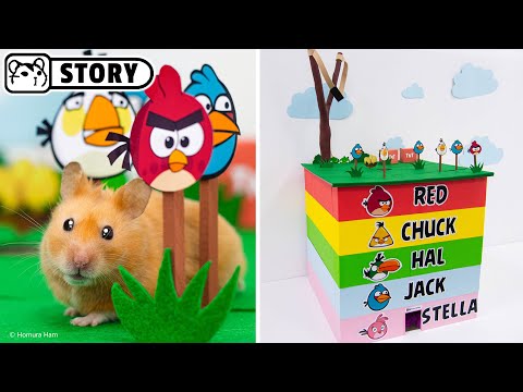 Hamsters in 5 - Level Angry Birds Maze 🐦 Homura Ham