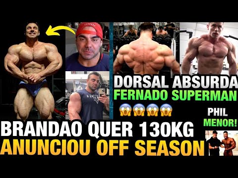 BRANDÃO QUER BATER 130KG - DORSAL ABSURDA DO SUPERMAN - PHIL HEATH MENOR + PATRICK, DEREK E MAIS