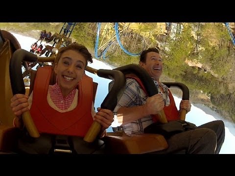 On-ride point of view of Wild Eagle
