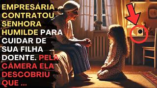 EMPRESÁRIA CONTRATA SENHORA PARA CUIDAR DE SUA FILHA DOENTE E PELA CÂMERA DESCOBRE QUE ...