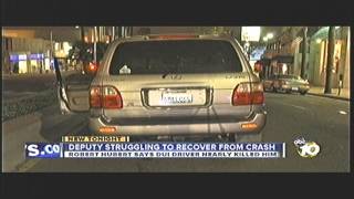 San Diego Sheriff's deputy seriously injured in crash speaks - 10 News