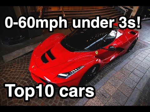 Top10 Cars That Does 0-60mph Under 3 Seconds