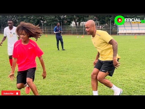 WATCH SON OF JORDAN AYEW TRAIN WITH ANDRE AYEW & WAKASO