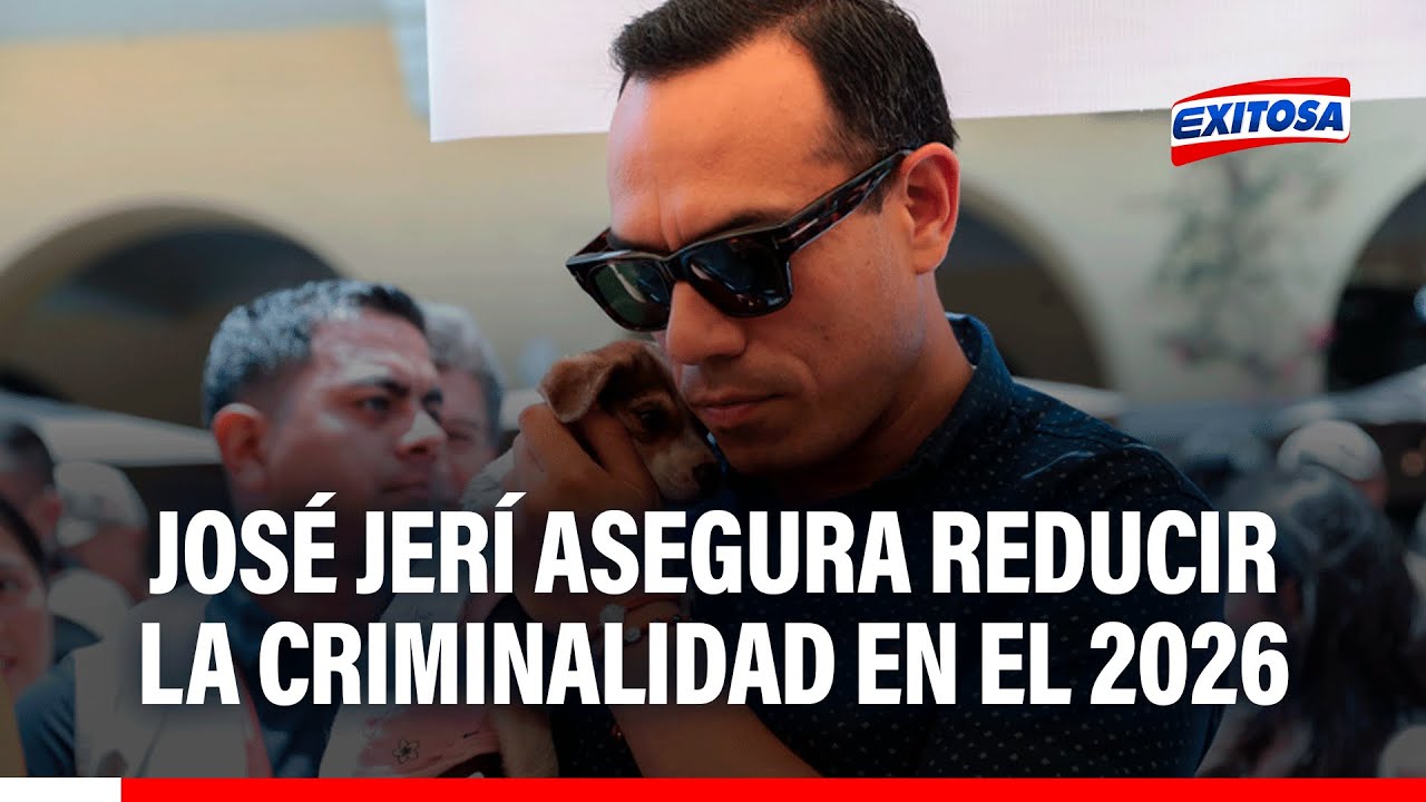 🔴🔵 José Jerí asegura reducir criminalidad en el 2026: "Estoy sumamente convencido que así va a ser"