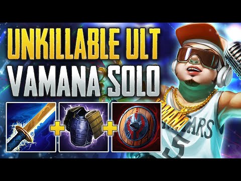 UNKILLABLE BULLY! Vamana Solo Gameplay (SMITE Ranked Conquest)