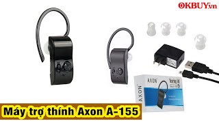 Video Máy trợ thính không dây pin sạc đeo vành tai Axon A-155