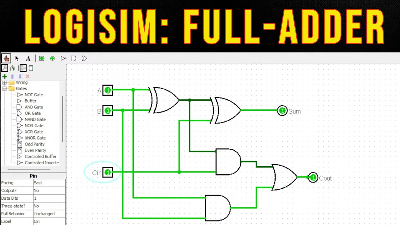 Logisim: Full-Adder