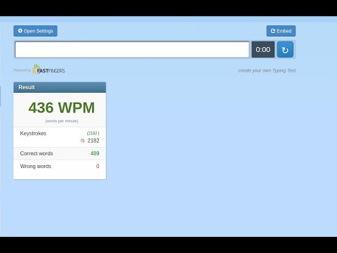 (436wpm)Hack 10 fast fingers site (fastest typing in world)