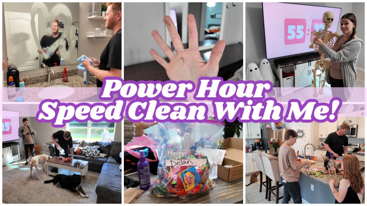 Power Hour Speed Clean With Me | Realistic Cleaning Motivation