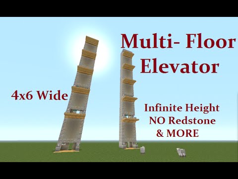 K1 Inc. - Minecraft Tutorial : Multi Floor Elevator, NO Command Blocks, No redstone CHECK IT OUT ...