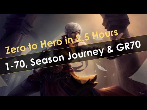 Diablo 3 Monk Zero to Hero 1-70, Season Journey and GR 70 for Primals in 2.5 Hours - Full Gameplay