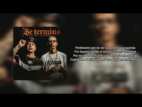 Se Terminó - Toser One Ft Jay Romero (Letra)