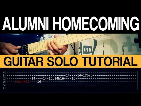 Alumni Homecoming - Parokya Ni Edgar Guitar Solo Tutorial (WITH TAB)