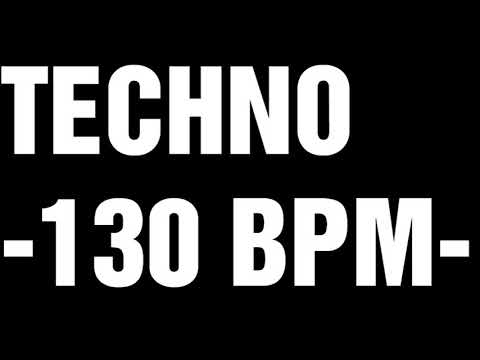TECHNO BASS TRACK FOR DRUM PRACTICE -130 BPM-