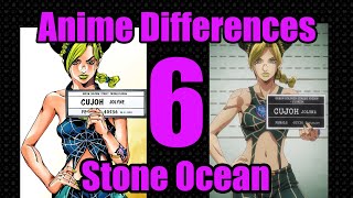JoJo Anime &amp; Manga Differences Part 6 - Stone Ocean (1-12)
