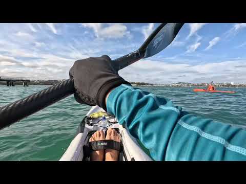 Nice morning out with the Bluefin and the PRS 570 surfskis