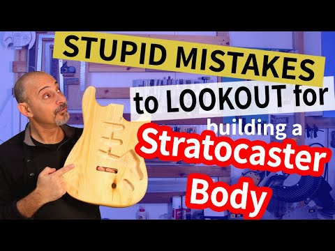 Build a Stratocaster Style Guitar Body – Your Guide -Part 4 - Mistakes